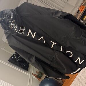 P.E Nation Black Windbreaker Jacket